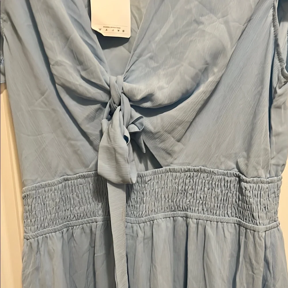 Light Blue Ruffle Dress - Picture 6 of 13